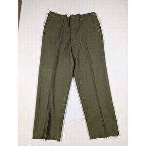 VTG Military Wool Field Trousers Men’s Large LONG Pants M-1951 Serge Fatigue